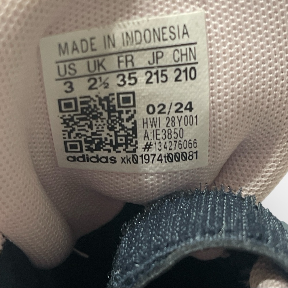 GIRLS' ADIDAS LITTLE KID‎ GRAND COURT 2.0 EL C SNEAKERS Size 3 - Picture 11 of 11